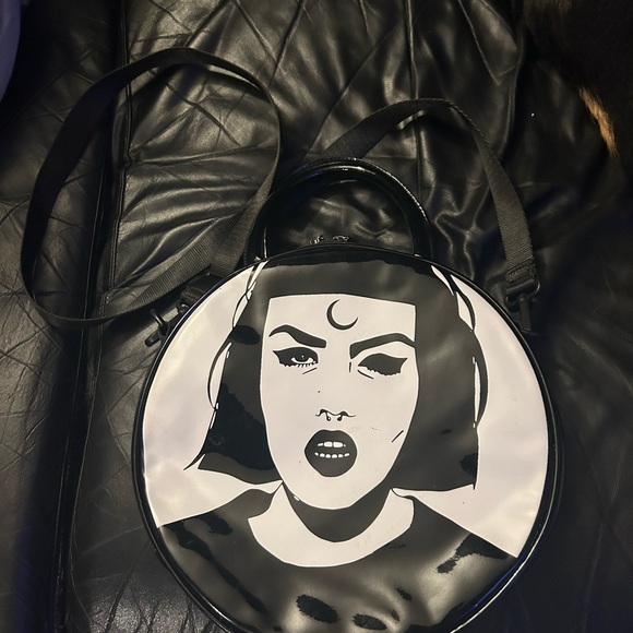 Rare KILLSTAR minerva nun home handbag purse shoulder round bag NWT - Picture 3 of 9